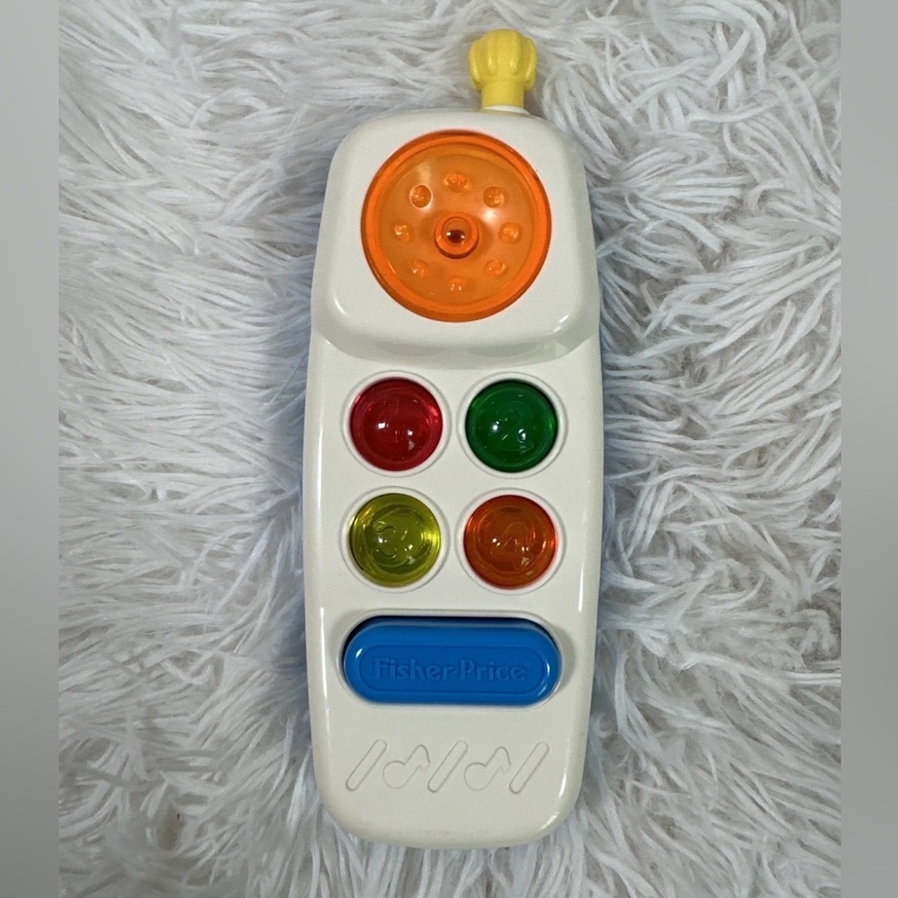 Vintage 1993 Fisher Price Lights and Sounds Phone Kids Childrens Toy #1104